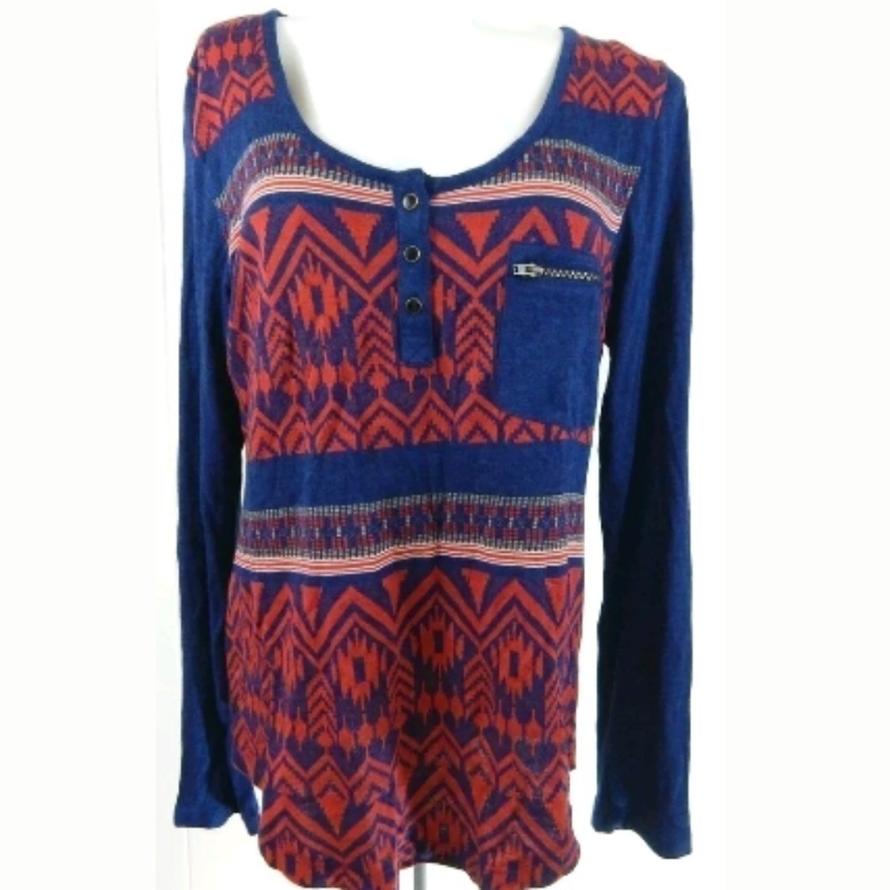 Soft Surroundings Sumatra Henley Tee